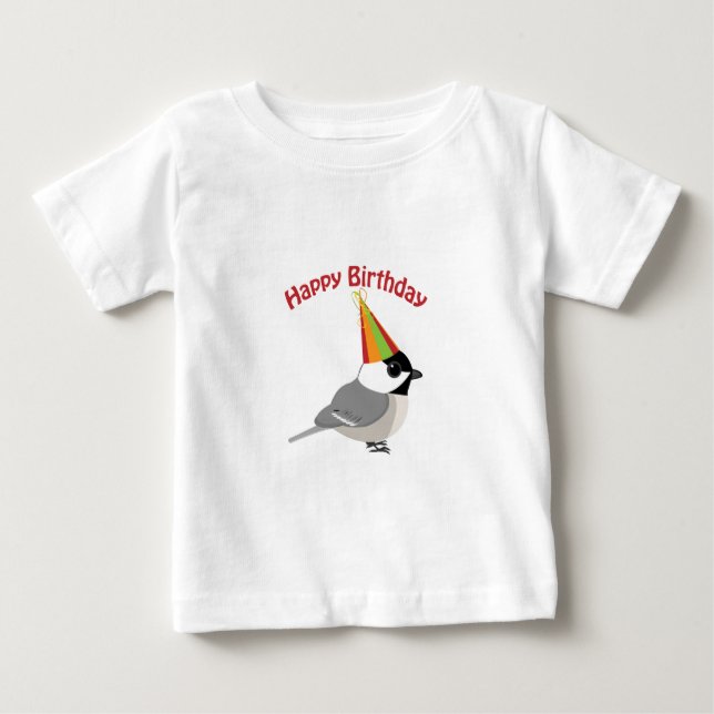 T-shirt Pour Bébé Joyeux poulet d'anniversaire (Devant)