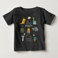 Joyeux premier anniversaire de dinosaures mignons