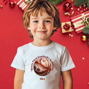 T-shirt Pour Bébé Joyeux premier football Noël bébé cadeau cadeau