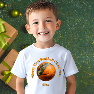 T-shirt Pour Bébé Joyeux premier football Noël bébé cadeau cadeau