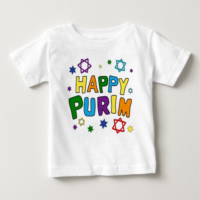 T-shirt Pour Bébé Joyeux Purim Fun (Devant)