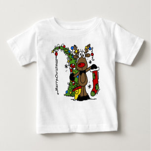 T-shirt Pour Bébé Joyeux rennes de Noël