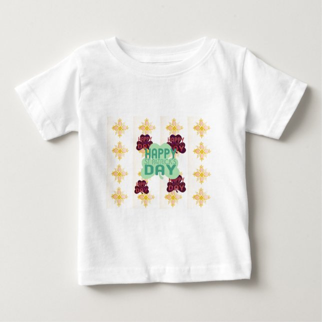 T-shirt Pour Bébé Joyeux Saint Patrick's Day Lovely Art Print (Devant)