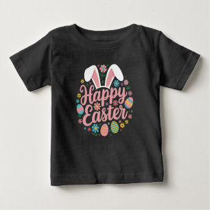 T-shirt Pour Bébé Joyeux Sayings de Pâques Oeuf Bunny