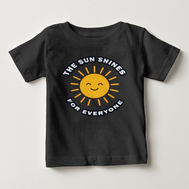 T-shirt Pour Bébé Joyeux Sun Kidswear (Devant)