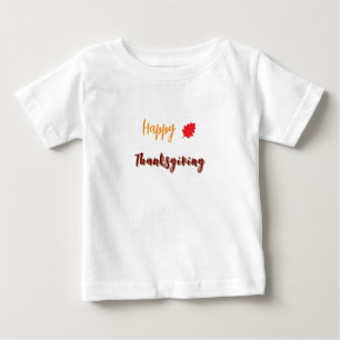 T-shirt Pour Bébé Joyeux texte de thanksgiving