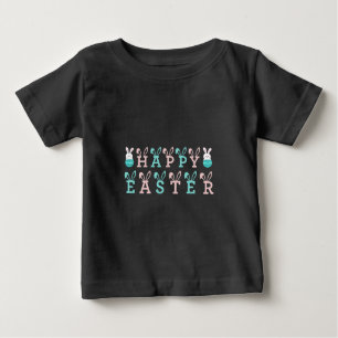 T-shirt Pour Bébé Joyeux voeux de Pâques - Drôle lapin Pâques