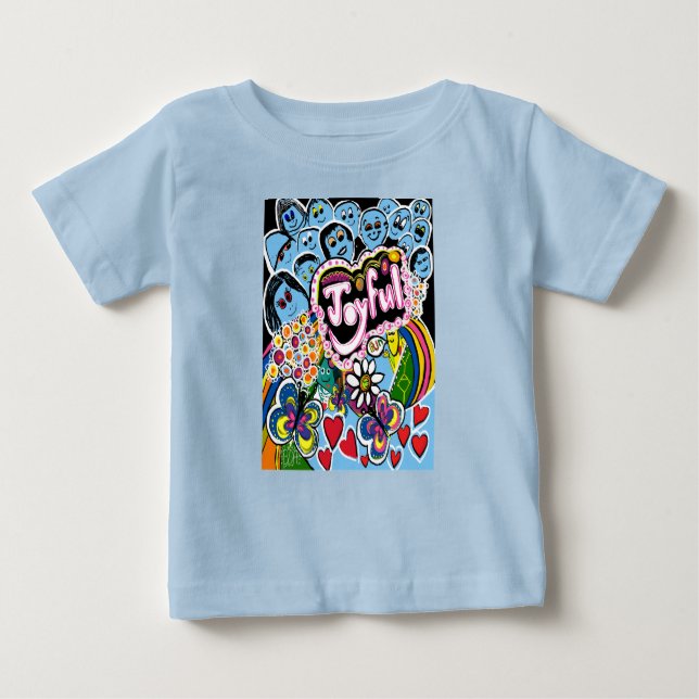 T-shirt Pour Bébé Joyful Vibes Celebrate Happiness & Togetherness (Devant)