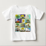 T-shirt Pour Bébé Judaica 12 tribus d'art de l'Israël<br><div class="desc">Vous regardez la collection de conception de Lee Hiller. Habillement,  cadeaux et photographie de Lee Hiller d'objet de collection ou collection d'art numérique. Vous pouvez regarder sa photographie de nature chez http://HikeOurPlanet.com/ et suivre son blog de randonnée dans le parc national de Hot Springs.</div>