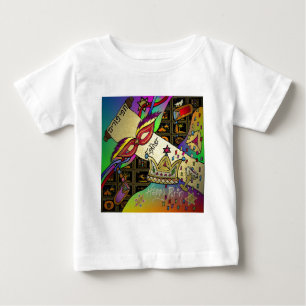 T-shirt Pour Bébé Judaica Purim Esther Célébration Art Imprimer