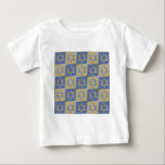 T-shirt Pour Bébé Judaica Star de David Metal Gold Blue<br><div class="desc">You are viewing The Lee Hiller Design Collection. Appareil,  Venin & Collectibles Lee Hiller Photofy or Digital Art Collection. You can view her her Nature photographiy at at http://HikeOurPlanet.com/ and follow her hiking blog within Hot Springs National Park.</div>
