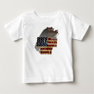 T-shirt Pour Bébé Juillet 4 Jour de l'Indépendance Conception du dra