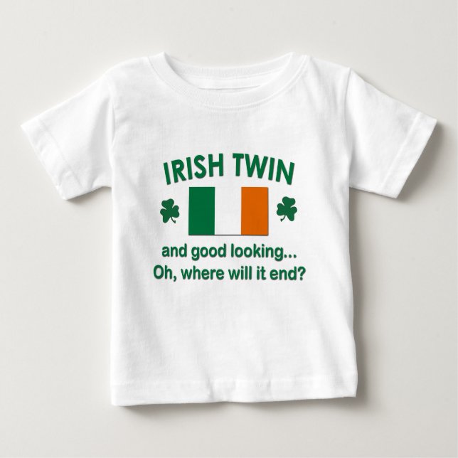 T-shirt Pour Bébé Jumeau irlandais beau (Devant)