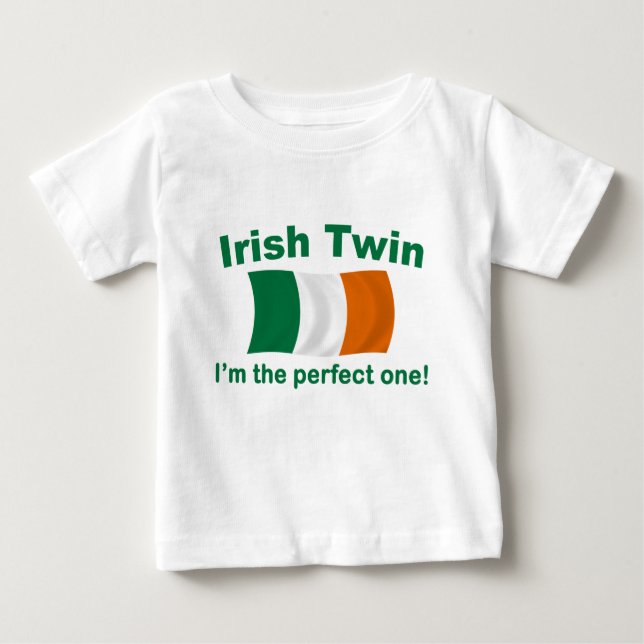 T-shirt Pour Bébé Jumeau irlandais parfait (Devant)