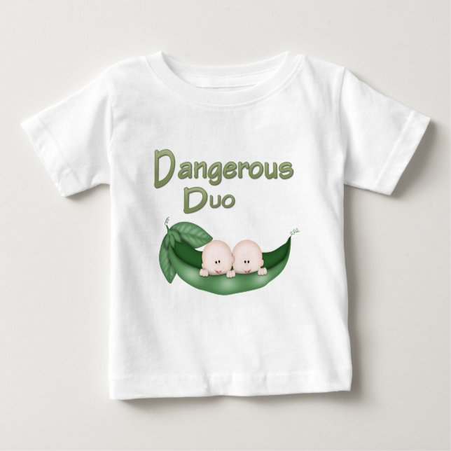 T-shirt Pour Bébé Jumeaux amusants (Devant)
