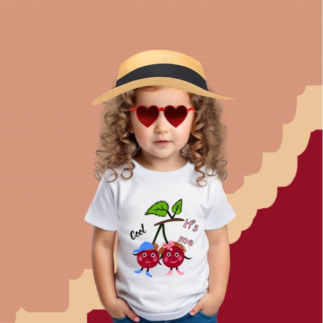 T-shirt Pour Bébé Jumeaux cerise (Créateur téléchargé)