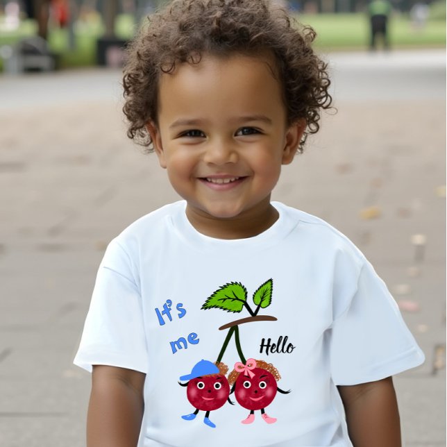 T-shirt Pour Bébé Jumeaux cerise (Créateur téléchargé)