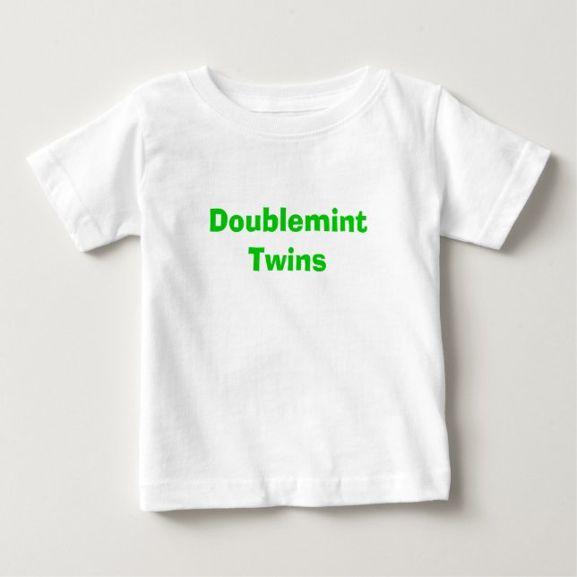 T-shirt Pour Bébé Jumeaux de Doublemint (Devant)