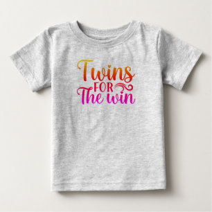 T-shirt Pour Bébé Jumeaux gagnants 