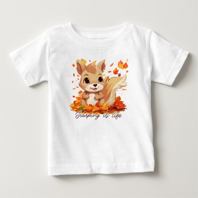 T-shirt Pour Bébé Jumping is life (Devant)