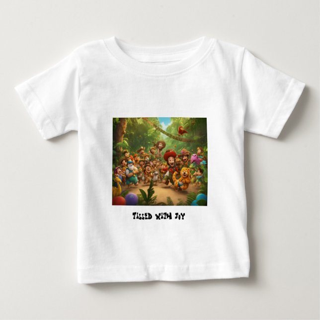 T-shirt Pour Bébé Jungle Joy : Libérez votre intérieur sauvage (Devant)
