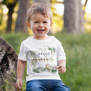 T-shirt Pour Bébé Jungle/Safari "Wild One" personnalisé