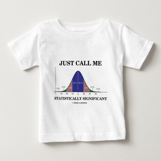 T-shirt Pour Bébé Just Call Me Statistically Significant (Devant)