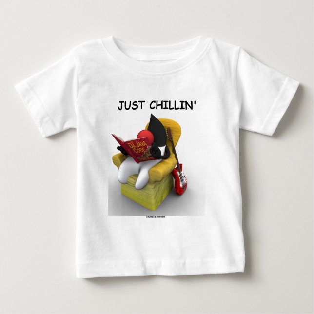 T-shirt Pour Bébé Just Chillin' (Java Duke Mascot Character) (Devant)