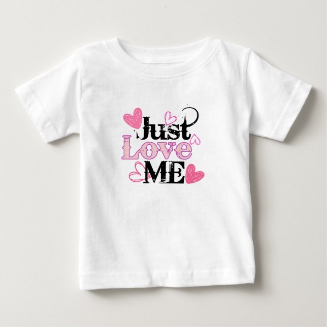 T-shirt Pour Bébé Just Love Me 02.w. (Devant)