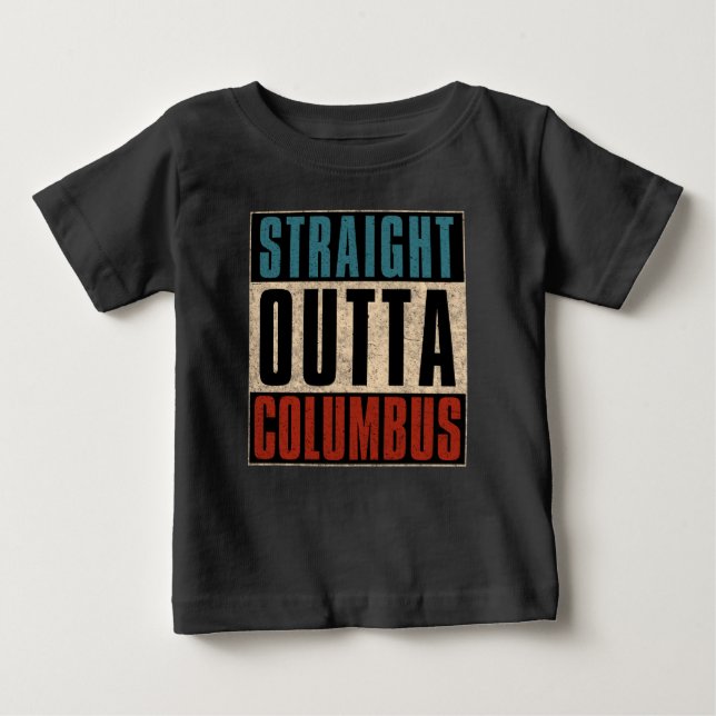 T-shirt Pour Bébé Juste devant Columbus Ohio OH USA (Devant)