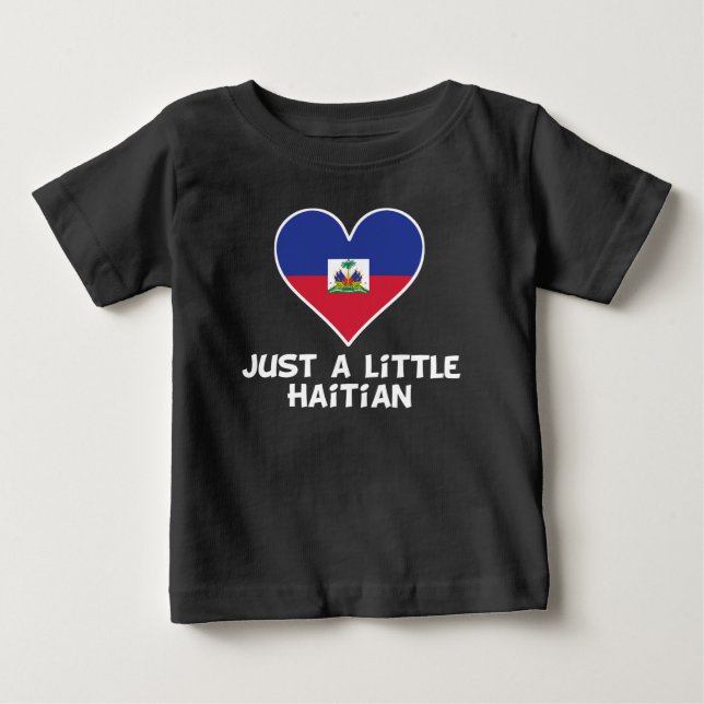 T-shirt Pour Bébé Juste haïtien (Devant)