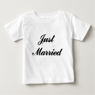 T-shirt Pour Bébé Juste marié