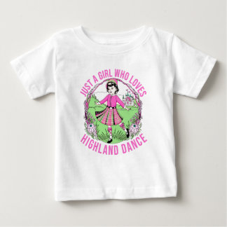 T-shirt Pour Bébé Juste une fille qui aime cadeau Highland Dance