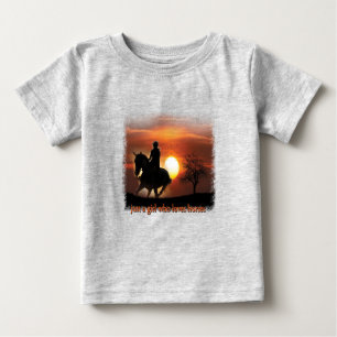 T-shirt Pour Bébé juste une fille qui aime les chevaux