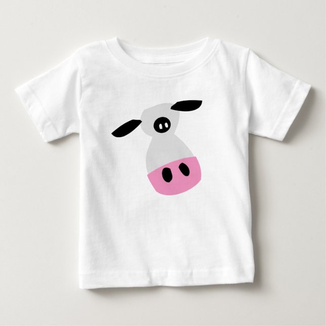 T-shirt Pour Bébé Juste une vache (Devant)