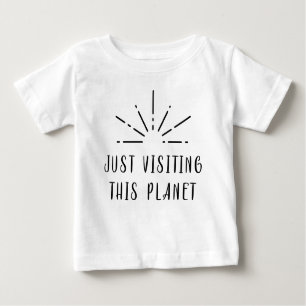 T-shirt Pour Bébé Juste Visiter Cette Planète Sun Star