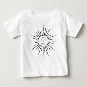 T-shirt Pour Bébé Juste Visiter Cette Planète Sun Star Burst