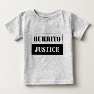 T-shirt Pour Bébé justice pour bébé burrito (noir sur arrière - plan