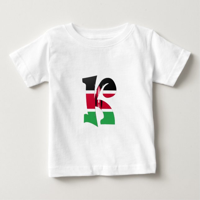 T-shirt Pour Bébé K (Kenya) (Devant)