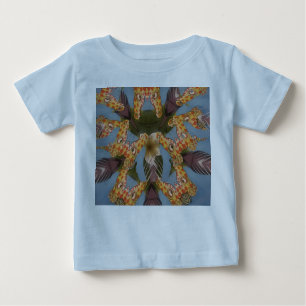 T-shirt Pour Bébé Kaleidoscope Giraffe Mandala : Safari Art Abstrait