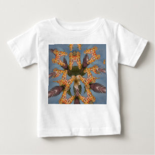 T-shirt Pour Bébé Kaleidoscope Giraffe Mandala : Safari Art Abstrait