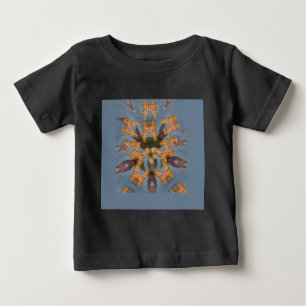 T-shirt Pour Bébé Kaleidoscope Giraffe Mandala : Safari Art Abstrait