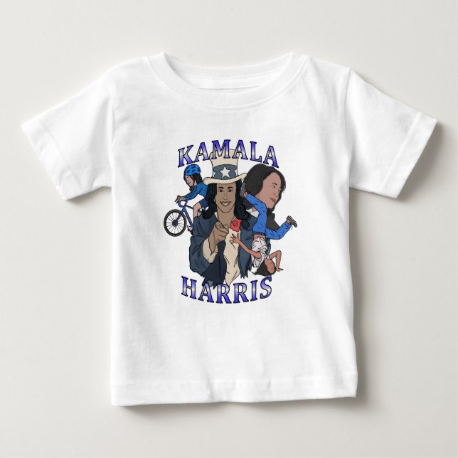 T-shirt Pour Bébé Kamala Harris Bootleg Rap (Devant)