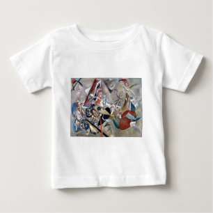 T-shirt Pour Bébé Kandinsky dans l'illustration d'abrégé sur gris