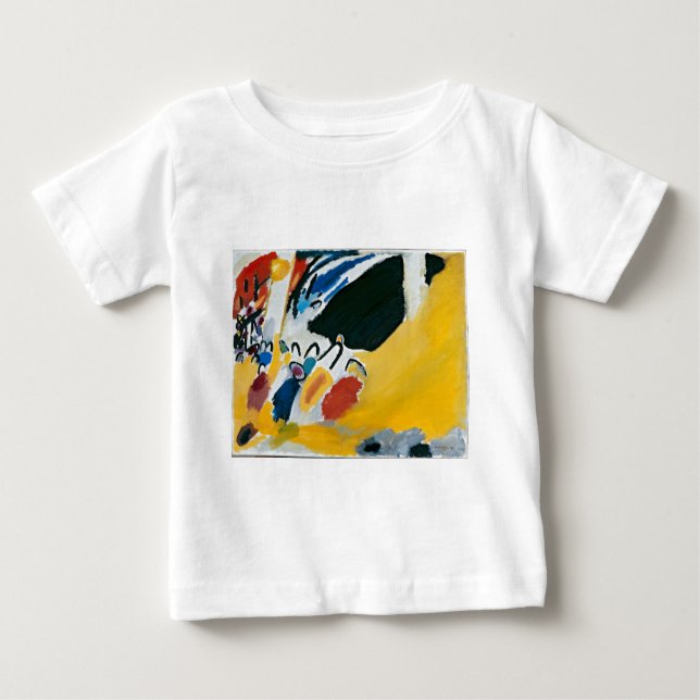 T-shirt Pour Bébé Kandinsky Impression III Concert Peinture Abstrait (Devant)