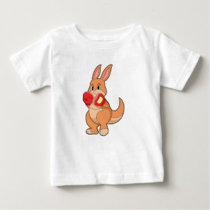 T-shirt Pour Bébé Kangourou à la boxe avec gants de boxe