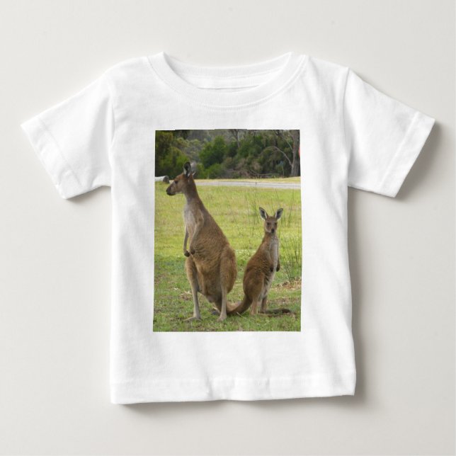 T-shirt Pour Bébé Kangourous (Devant)