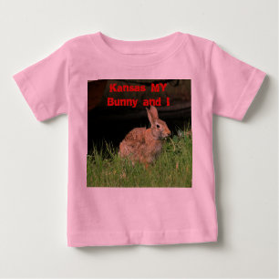 T-shirt Pour Bébé Kansas My Bunny et je Ruffle T-shirt.