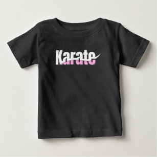 T-shirt Pour Bébé Karate Arts Martiaux Swish Abstrait