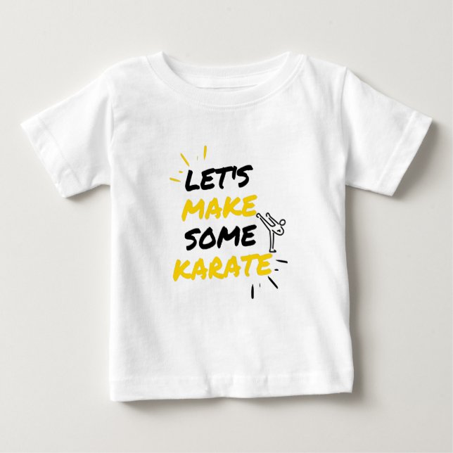T-shirt Pour Bébé Karate martial arts (Devant)